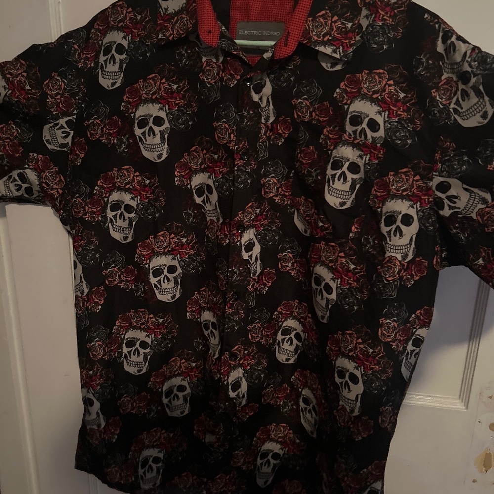 Skeleton Button Up Shirt